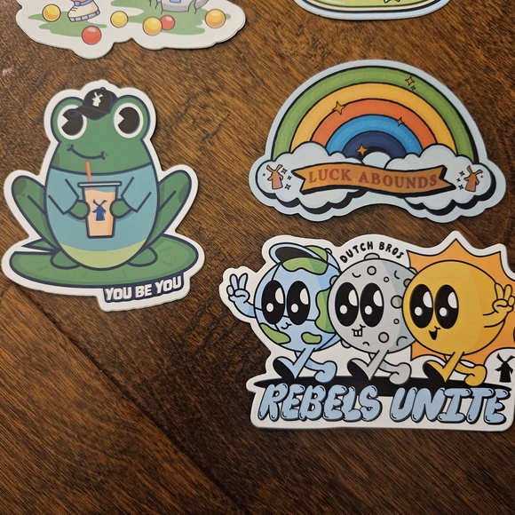 Dutch Bros Coffee Five Sticker Set - Picture 2 of 3
